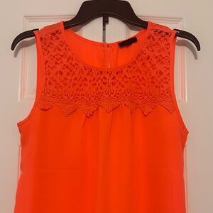 Brand: Mine, Color: Bright Orange, Floral embroidery